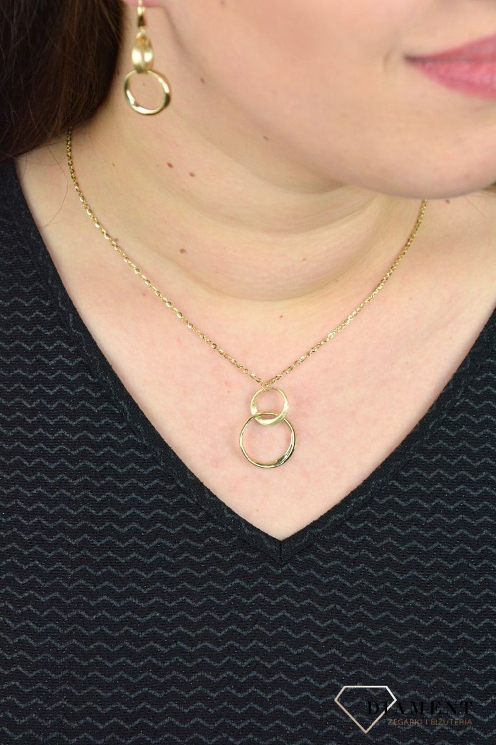 Złoty naszyjnik celebrytka wiszące koła DIA-NSZ-GA 244--585.jpg